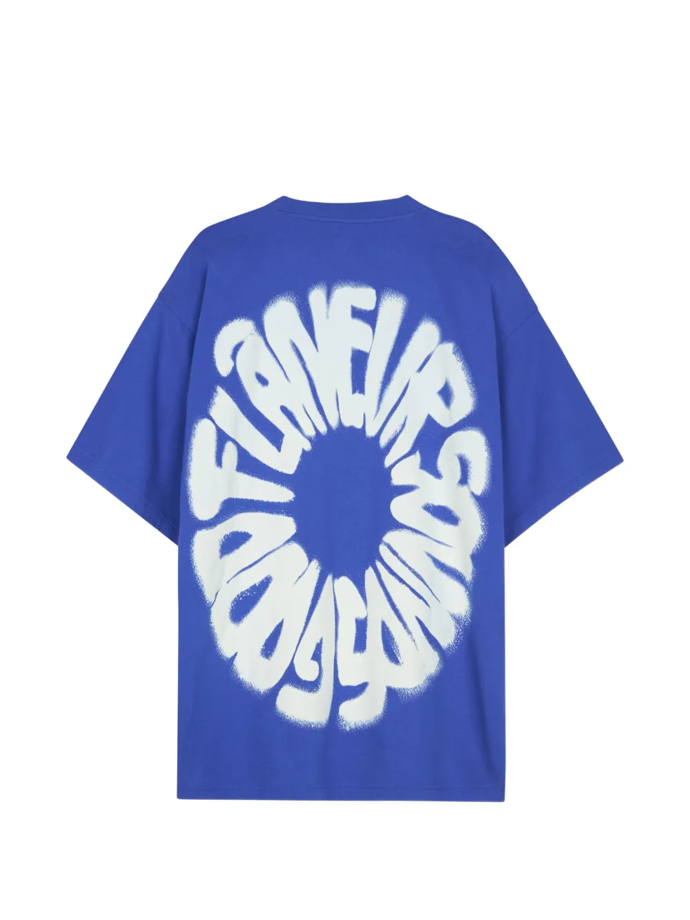FLÂNEUR Katoenen T-shirt met logoprint Blauw