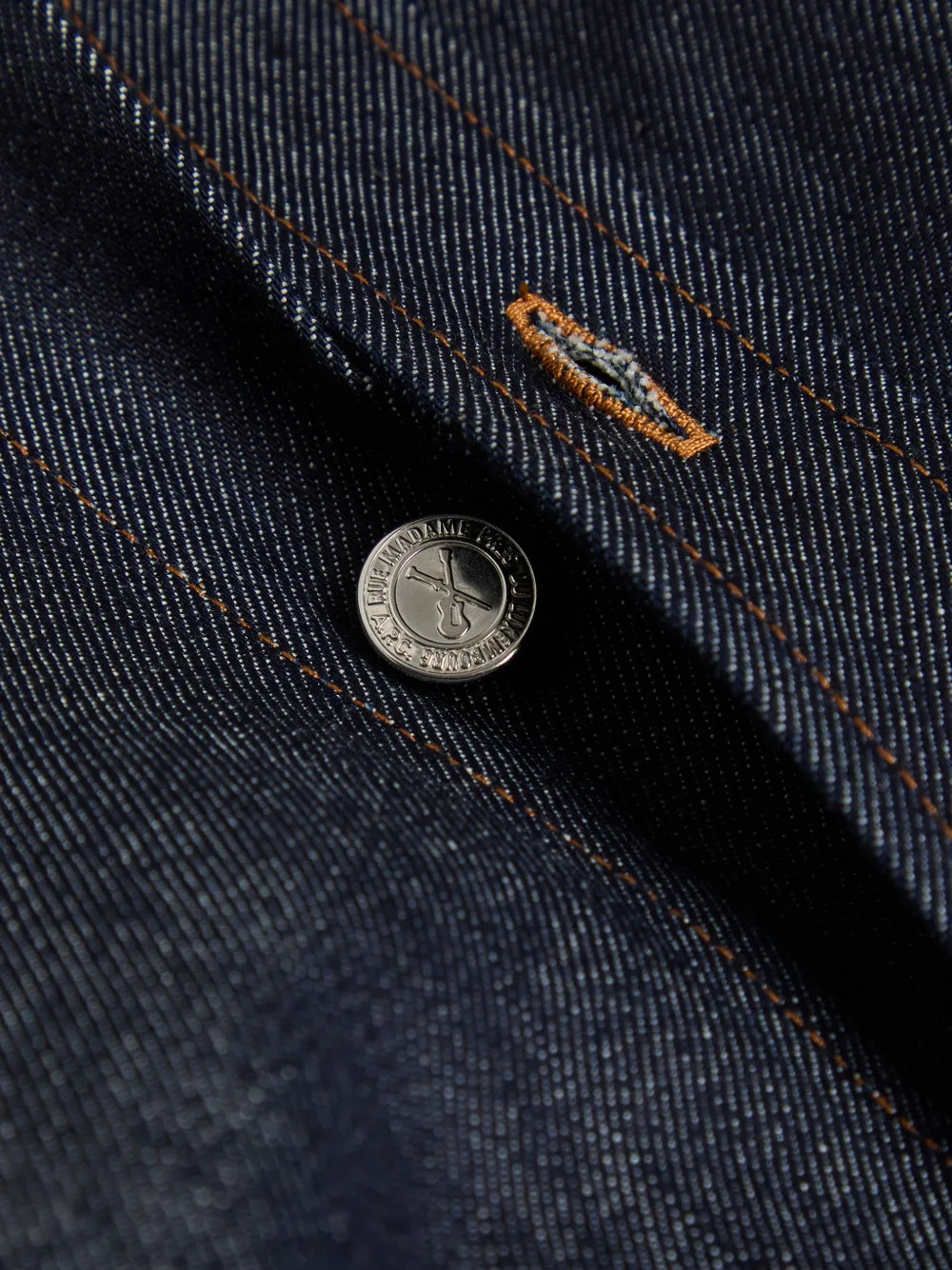  A.p.c. Camisa Con Costuras En Contraste - Azul 