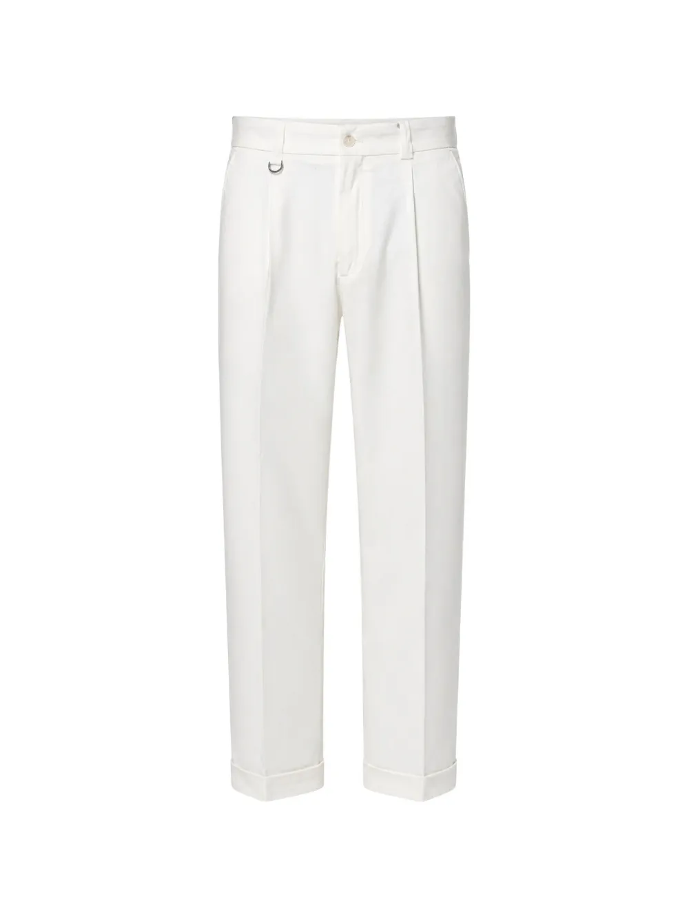 Paolo Pecora pleated D-ring trousers - Toni neutri