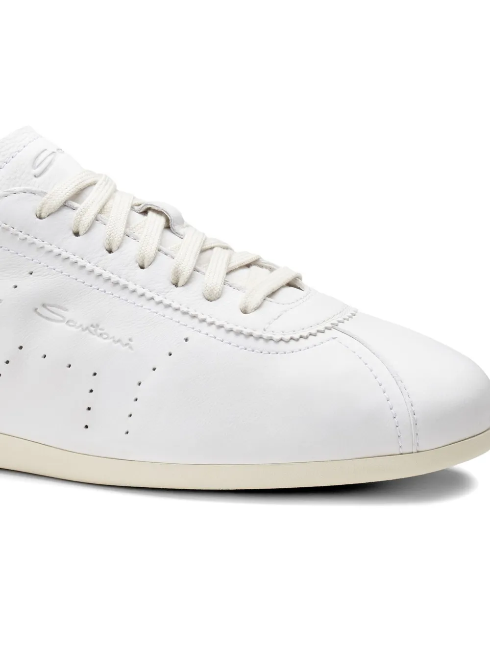 Santoni lace-up sneakers Wit