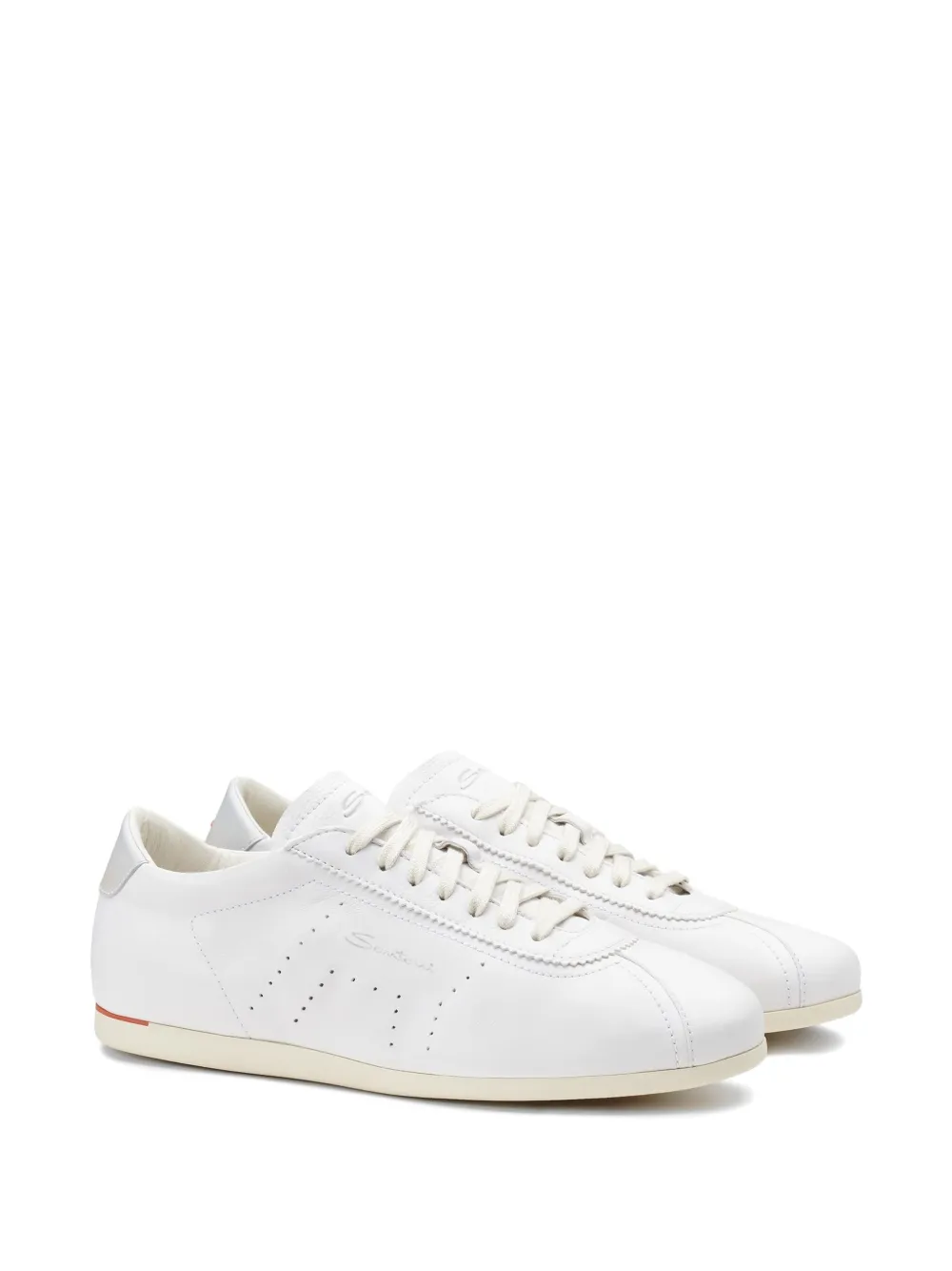 Santoni lace-up sneakers Wit