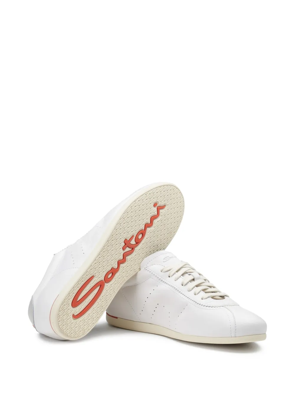 Santoni lace-up sneakers Wit