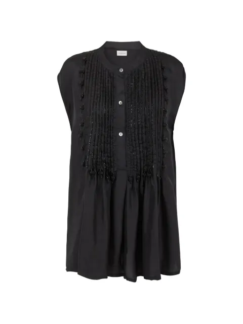Parah bead-embellished sleeveless shirt