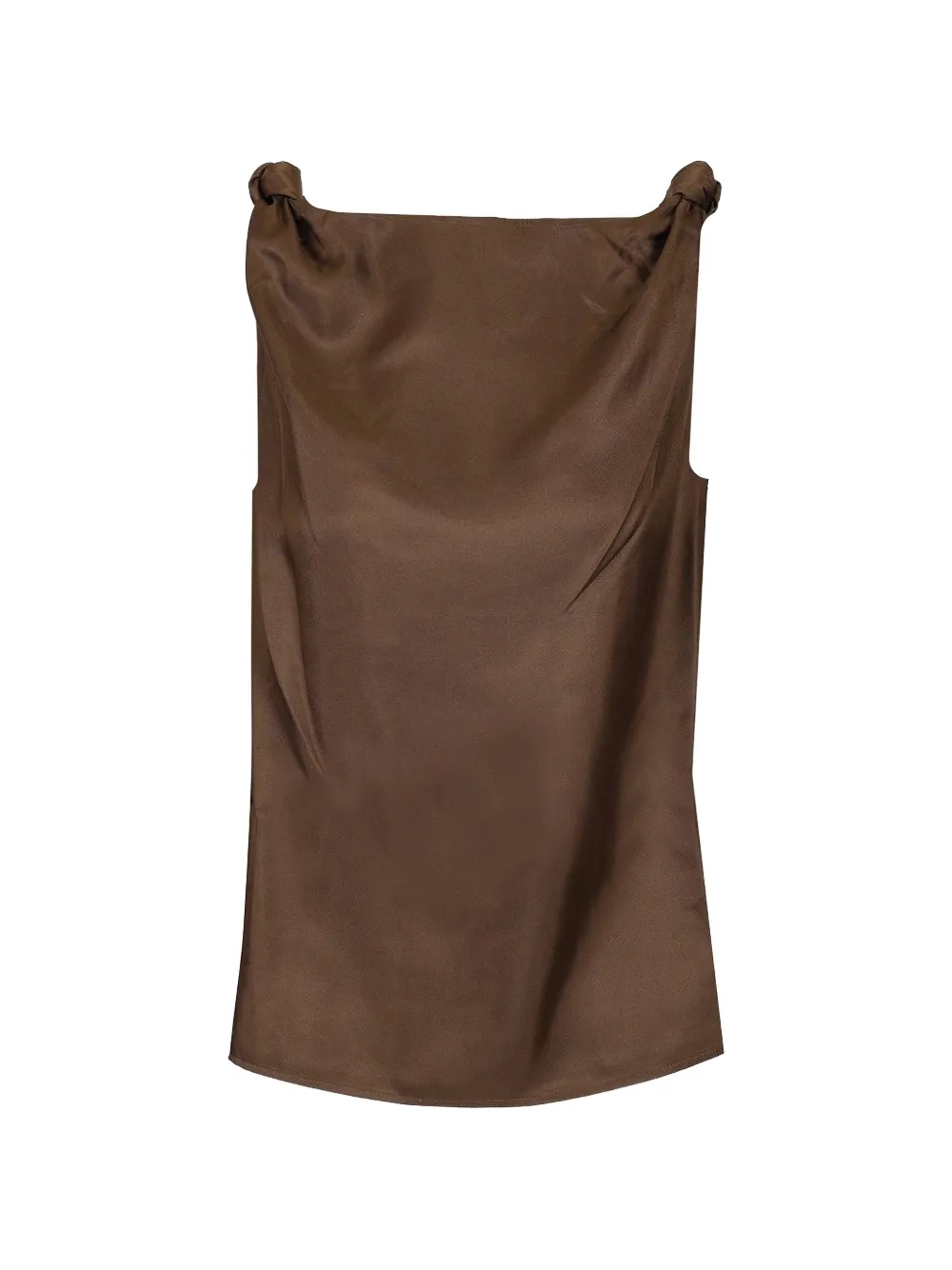 LouLou de Saison Remy knotted-detail top - Marrone