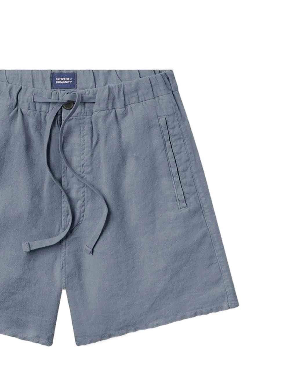 Citizens of Humanity Linnen shorts met trekkoordtaille Blauw