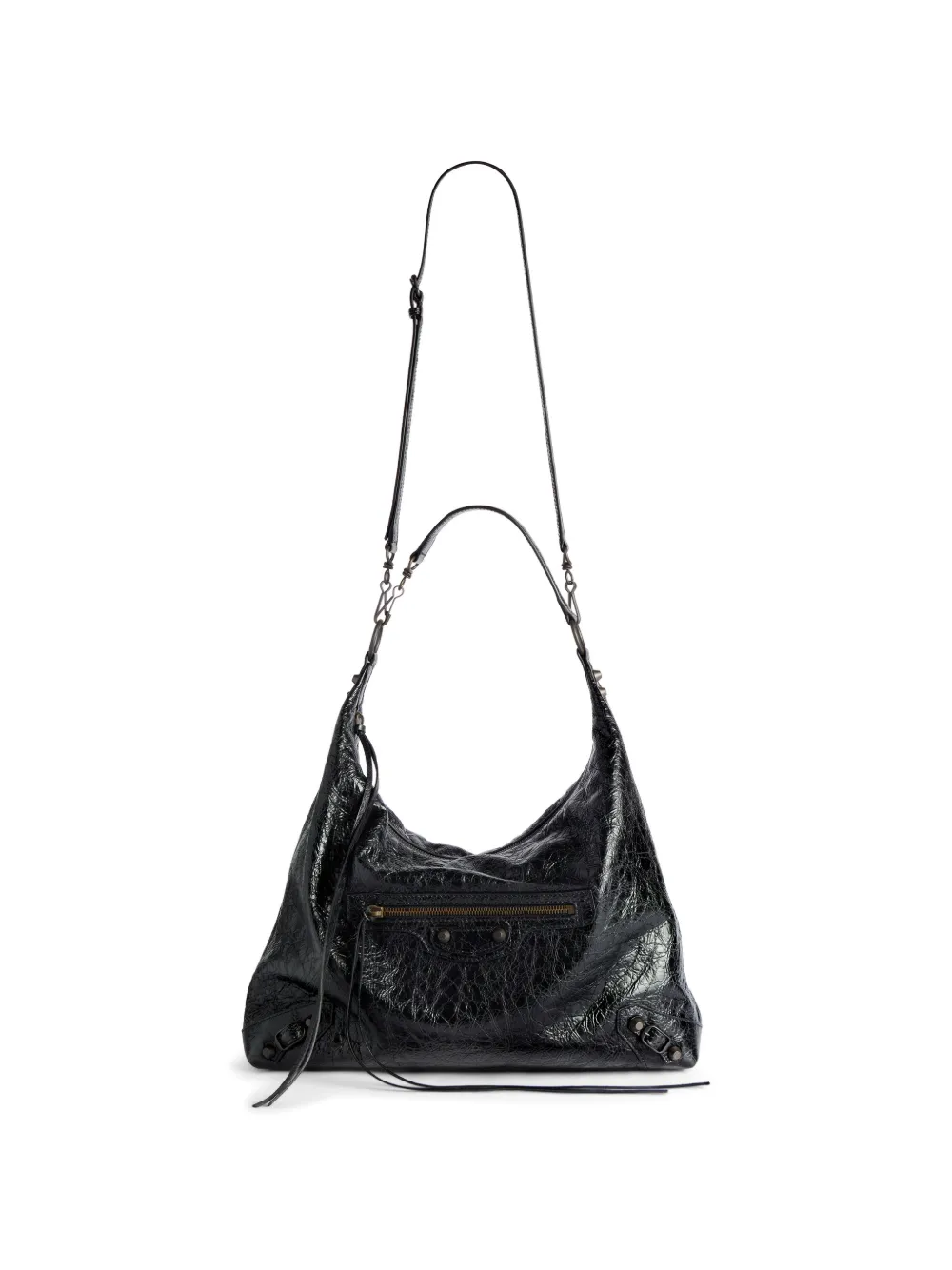Balenciaga Medium Le City schoudertas met studs Zwart