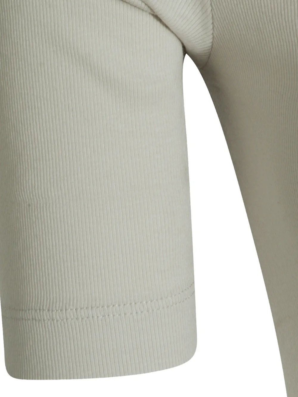 Brunello Cucinelli Ribgebreid T-shirt met monili afwerking Wit