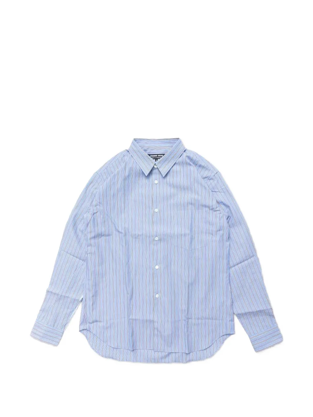 Comme des Garçons Homme Deux striped-pattern button-up shirt - Blue
