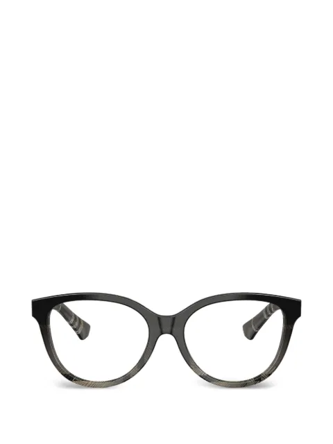 Burberry Check round-frame glasses