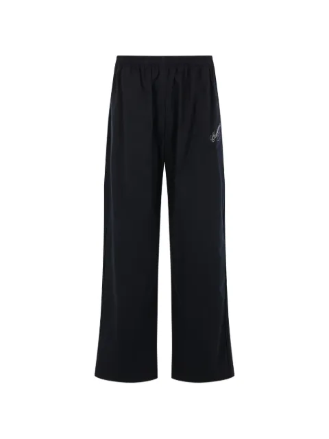 Willy Chavarria logo-embroidered elasticated-waist track pants