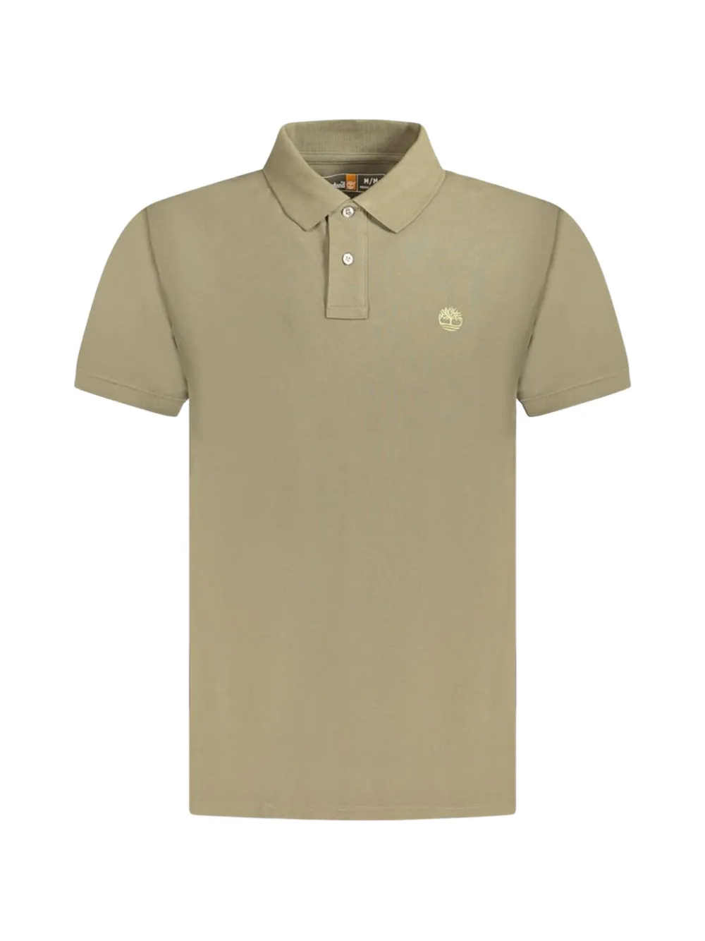 Timberland logo-embroidered short-sleeve polo shirt - Toni neutri