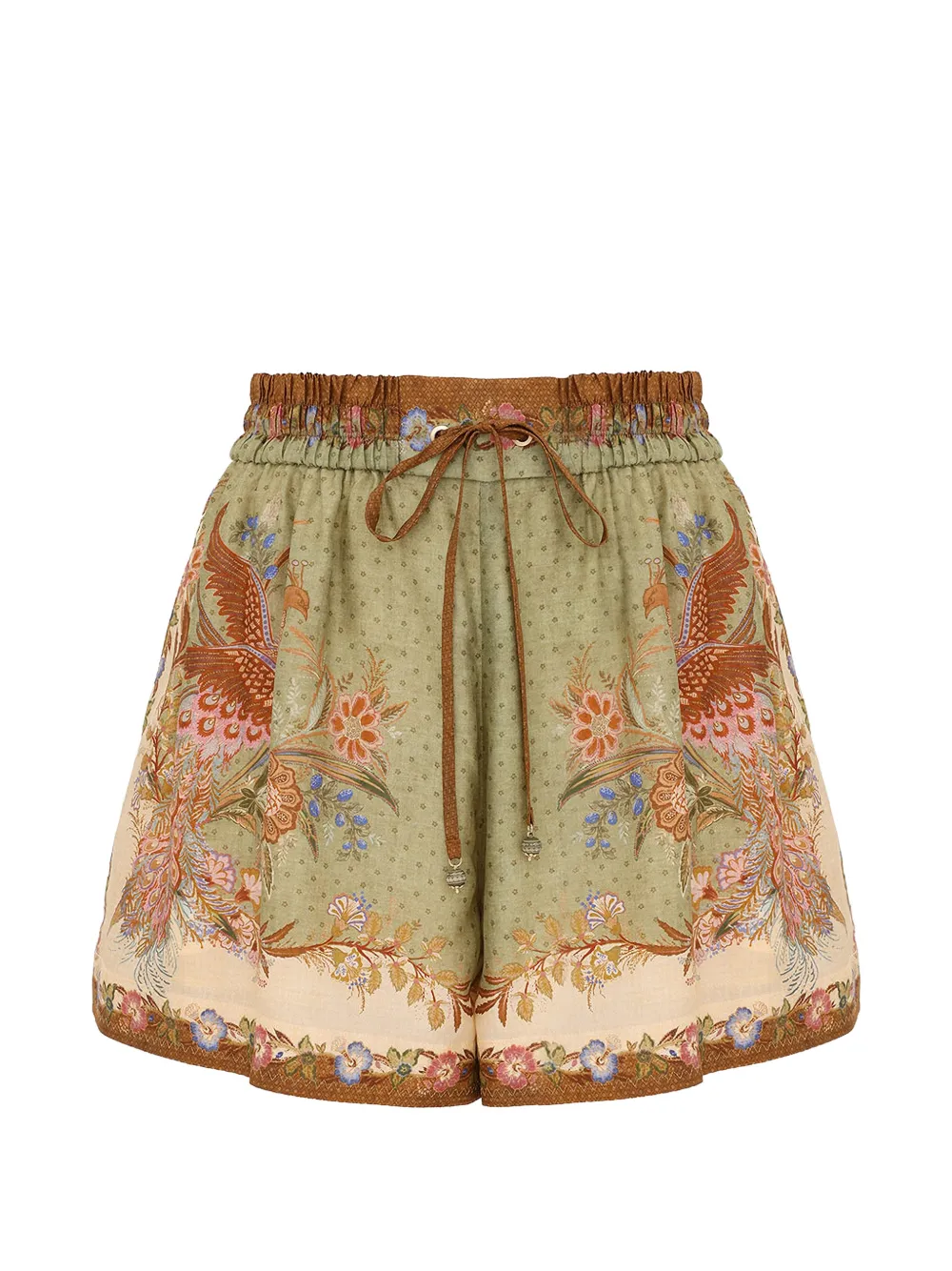 ZIMMERMANN Indra floral-print shorts - Green