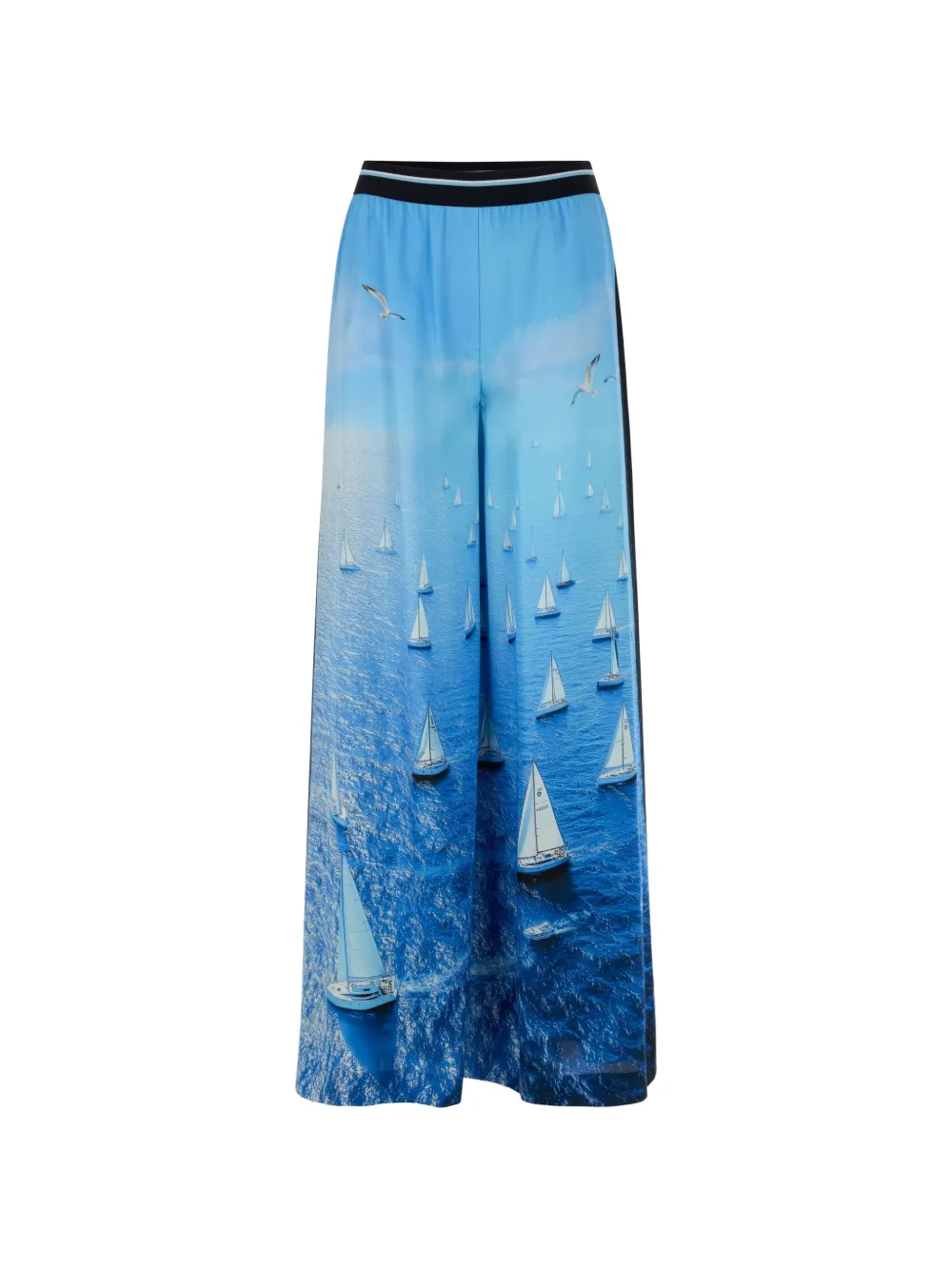 MARCCAIN Willmar wide-leg trousers - Blu