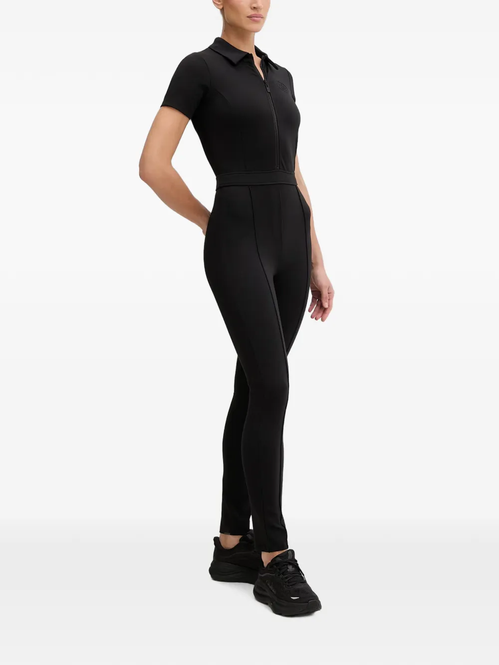 GUESS USA Annie short-sleeve jumpsuit Zwart
