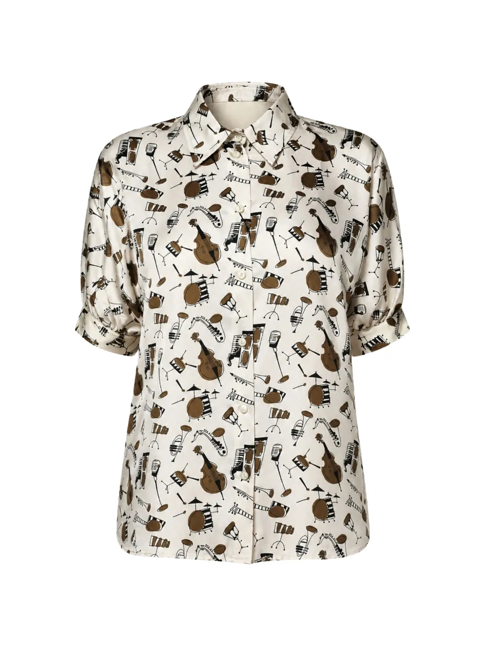 Dolce & Gabbana musical-instrument-print shirt - Toni neutri
