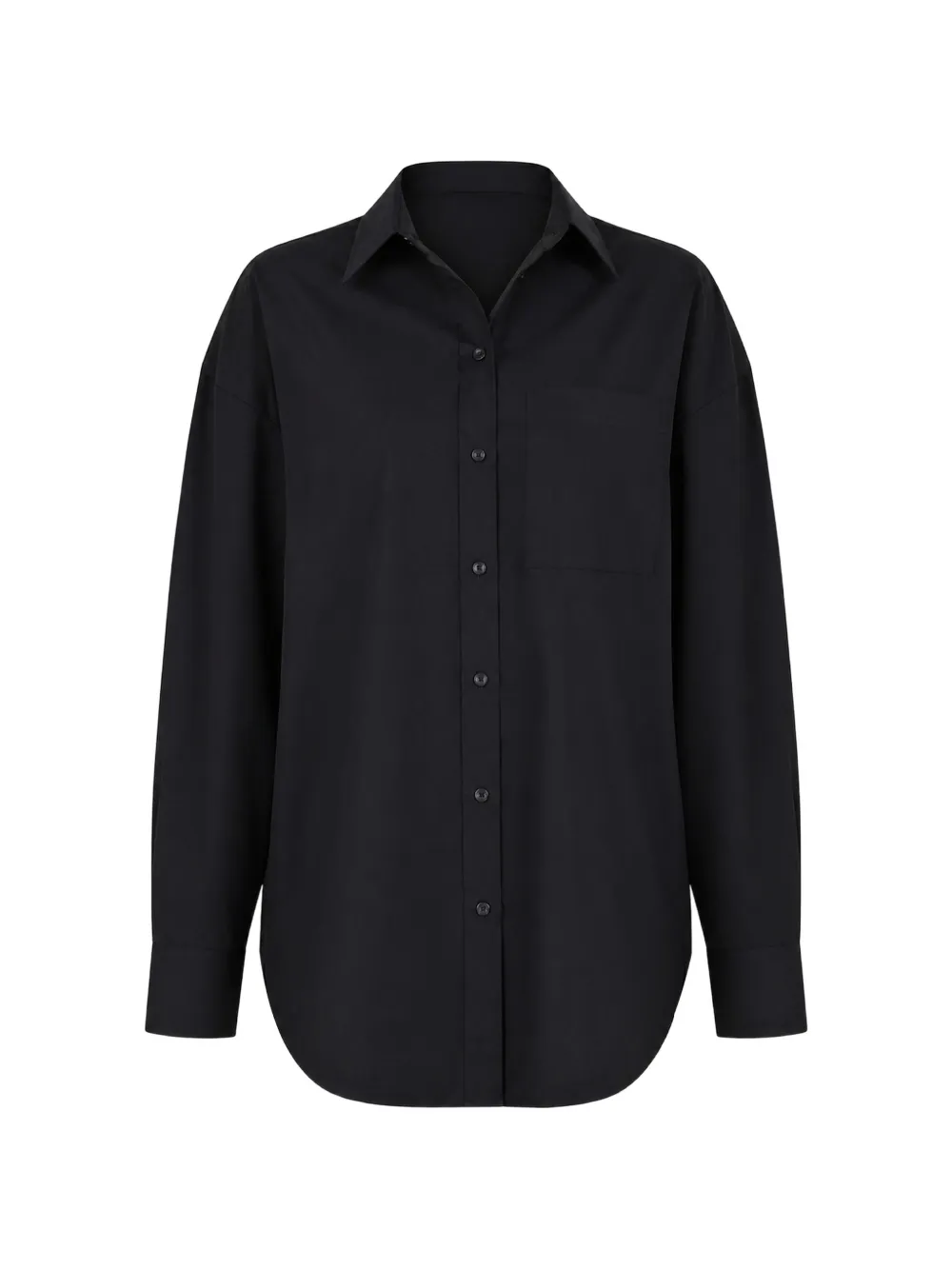 WARDROBE.NYC oversized chest-pocket shirt - Nero
