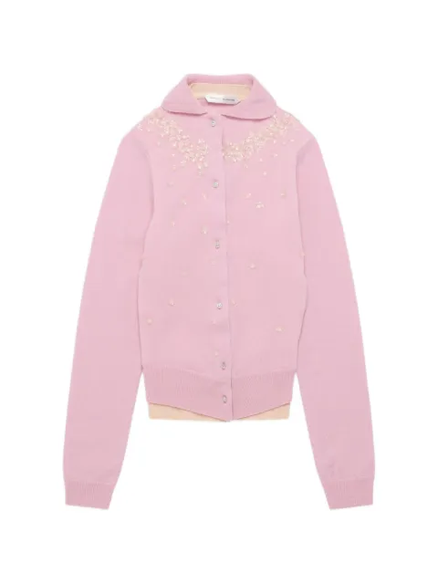 August Barron sequin-embellished layered cardigan