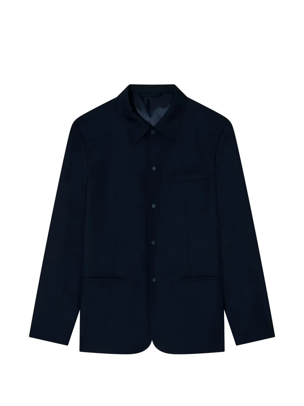 Armani Exchange press-stud-fastening blazer - Black