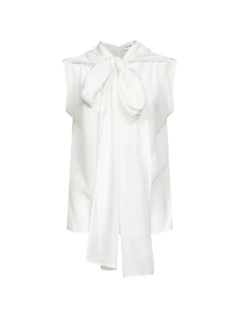 Parah pussy-bow sleeveless blouse