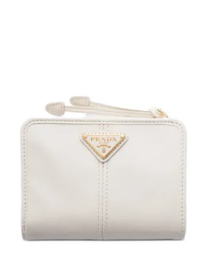 Prada サフィアーノレザー財布 | ホワイト | FARFETCH JP