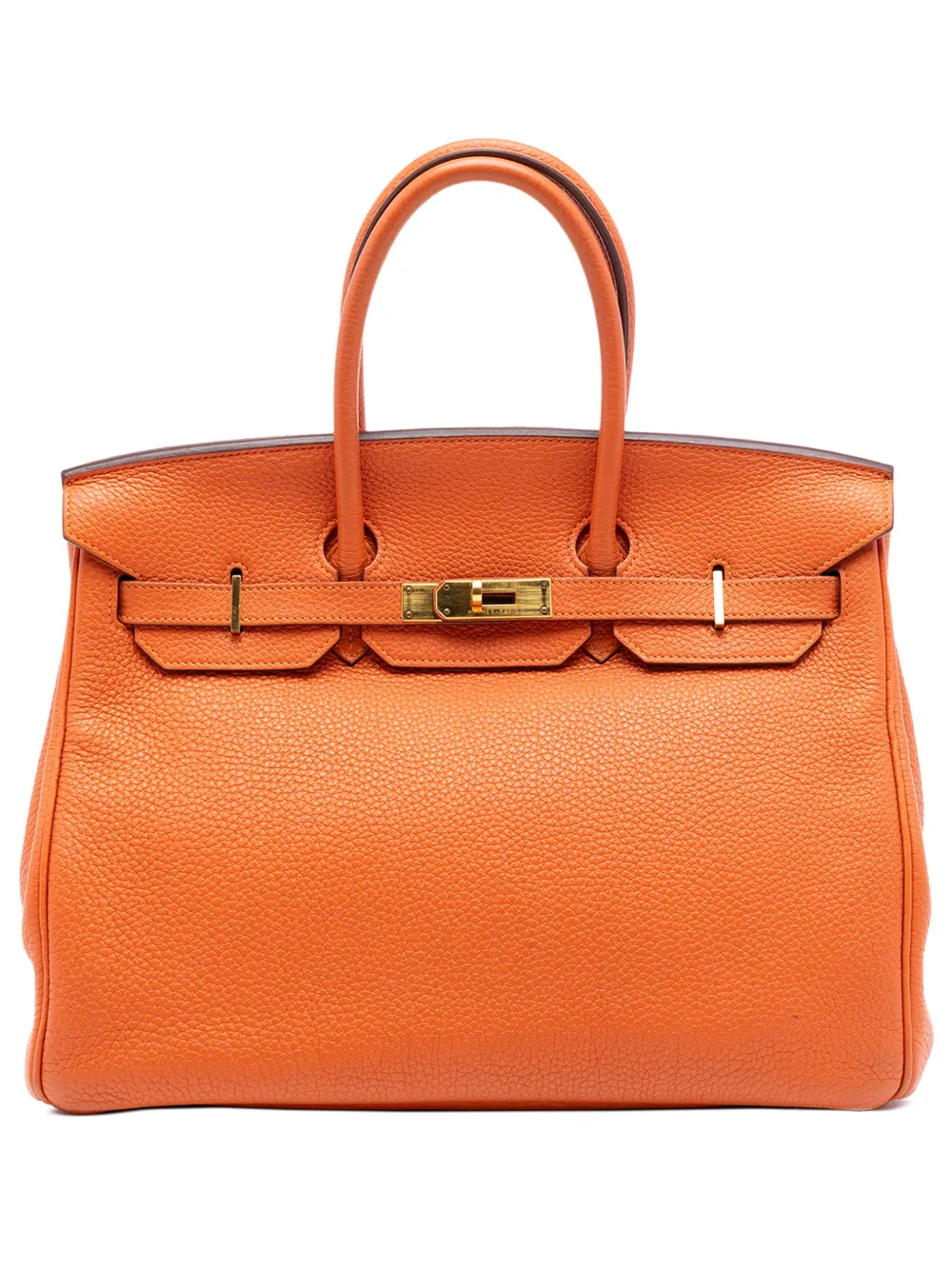 Hermès Pre-Owned 2011 Togo Birkin Retourne 35 handbag - Arancione