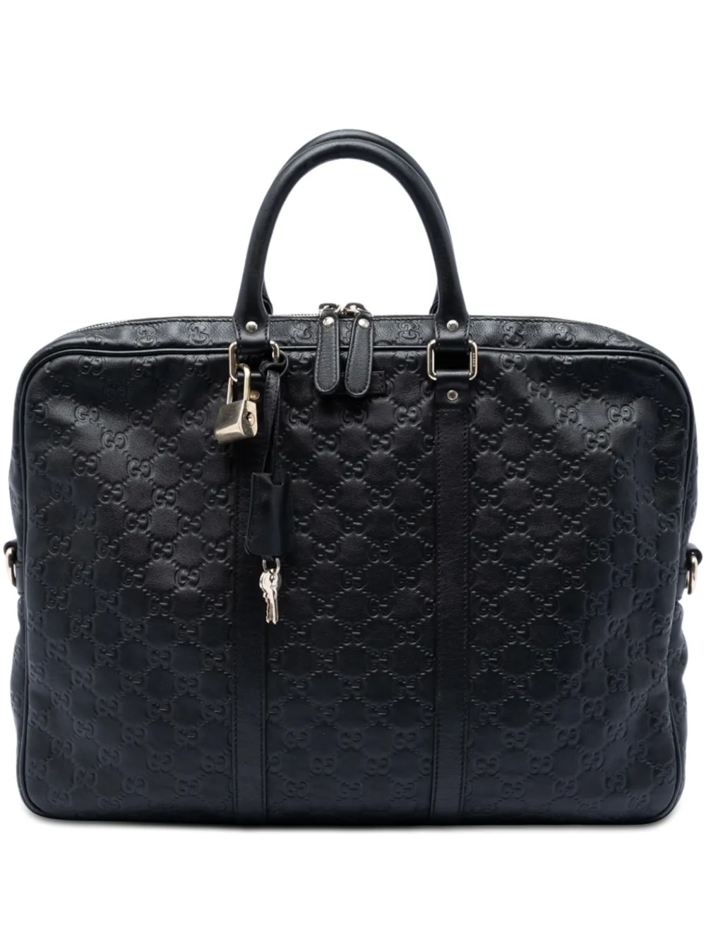 Gucci Pre-Owned 2016-2026 Guccissima business bag - Schwarz