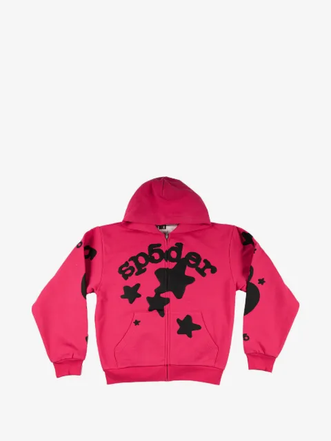 SP5DER Beluga zip-up hoodie