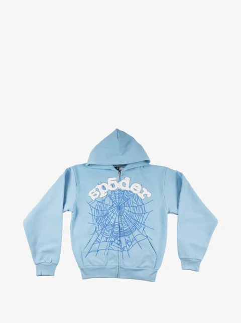 SP5DER OG Web zip-up hoodie