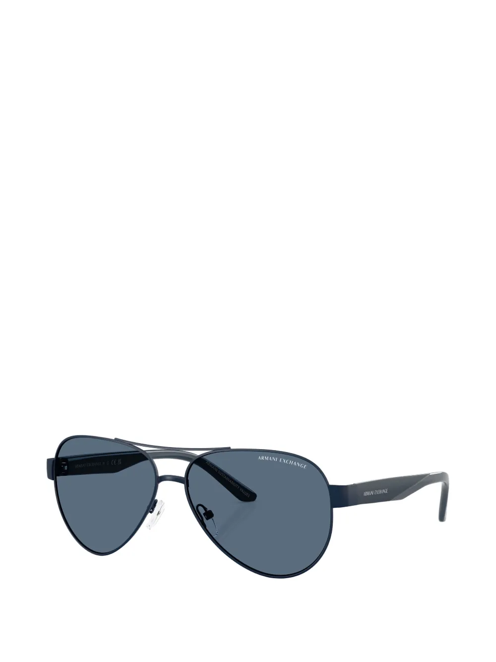 Armani Exchange Zonnebril met piloten montuur Blauw