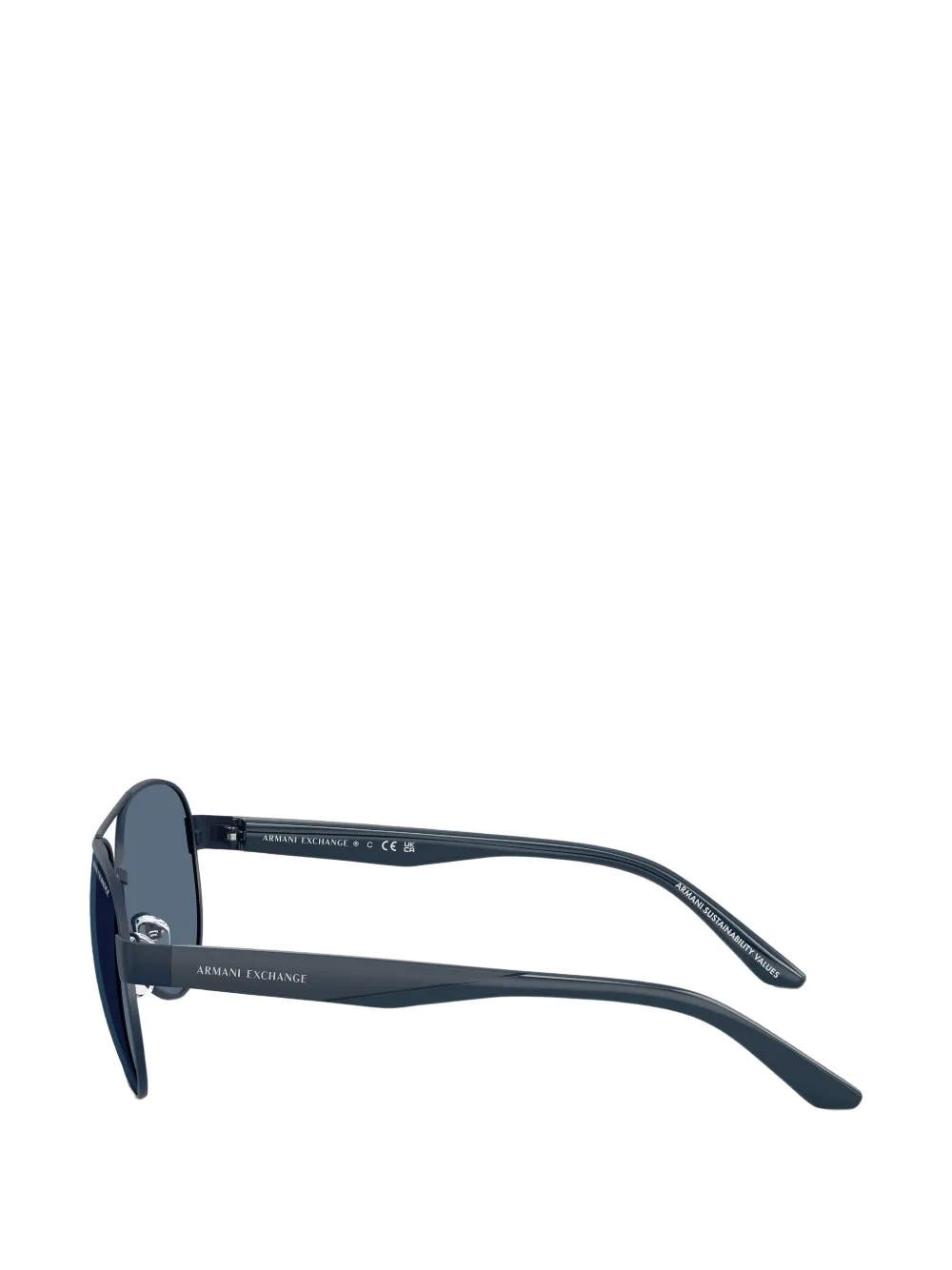 Armani Exchange Zonnebril met piloten montuur Blauw