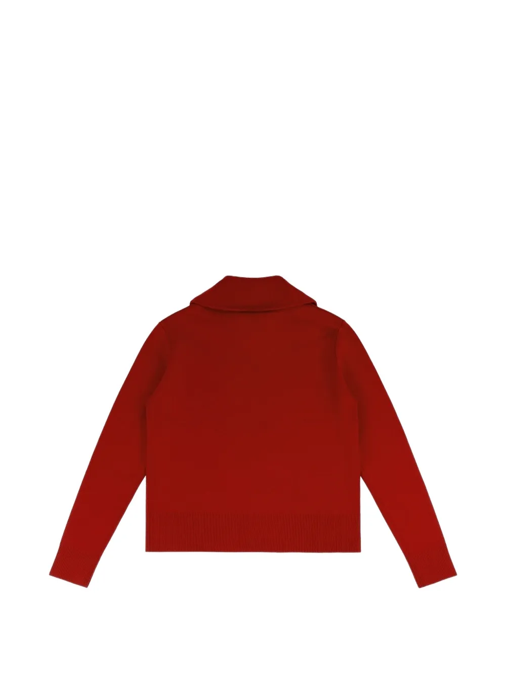 ENTIRE STUDIOS Vest met rits en lange mouwen Rood