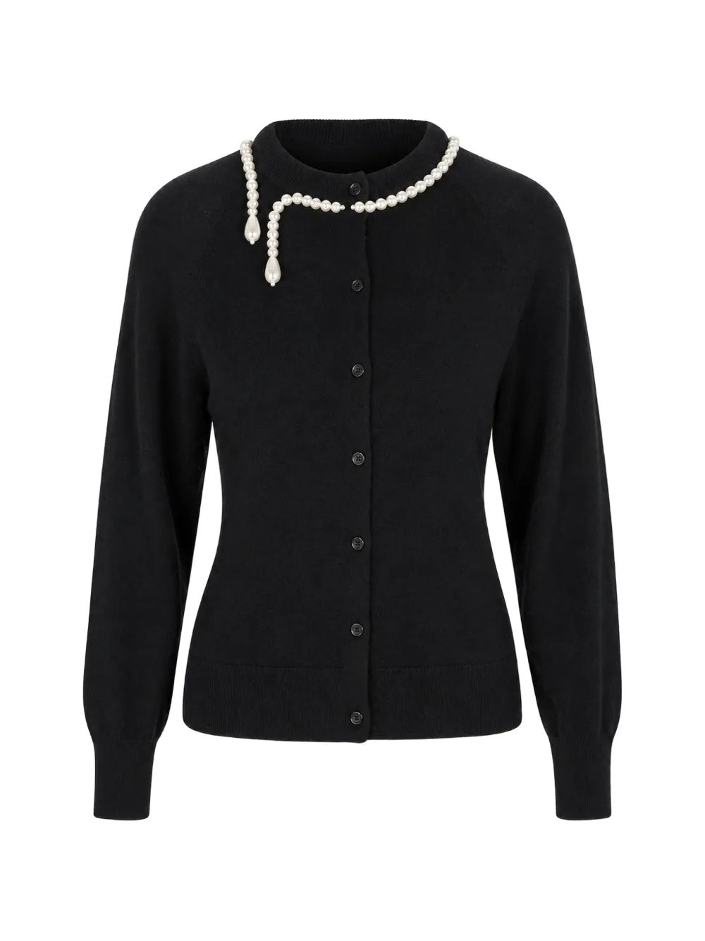 Simone Rocha pearl-embellished cardigan - Black