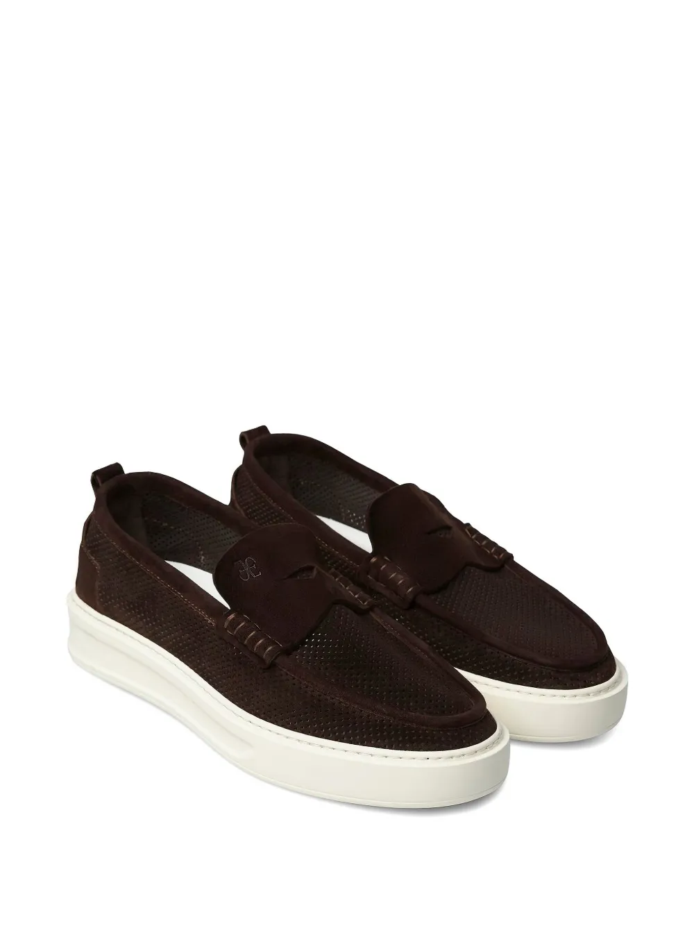 Fabi Portofino perforated-detail loafers Bruin