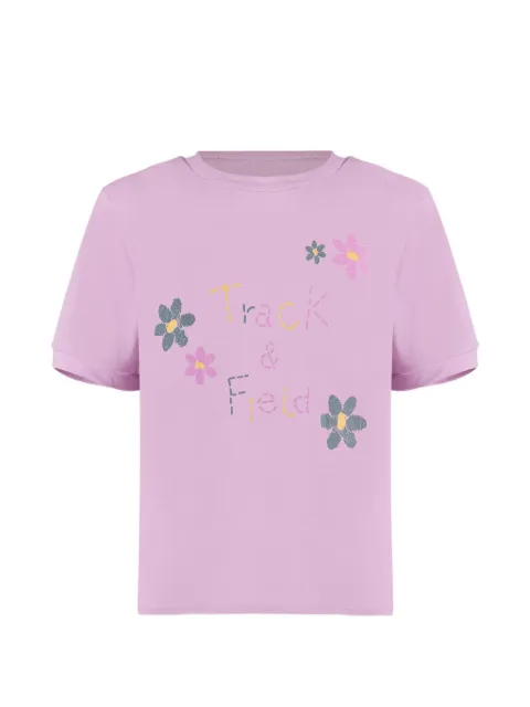 Track & Field Camiseta com estampa de logo floral