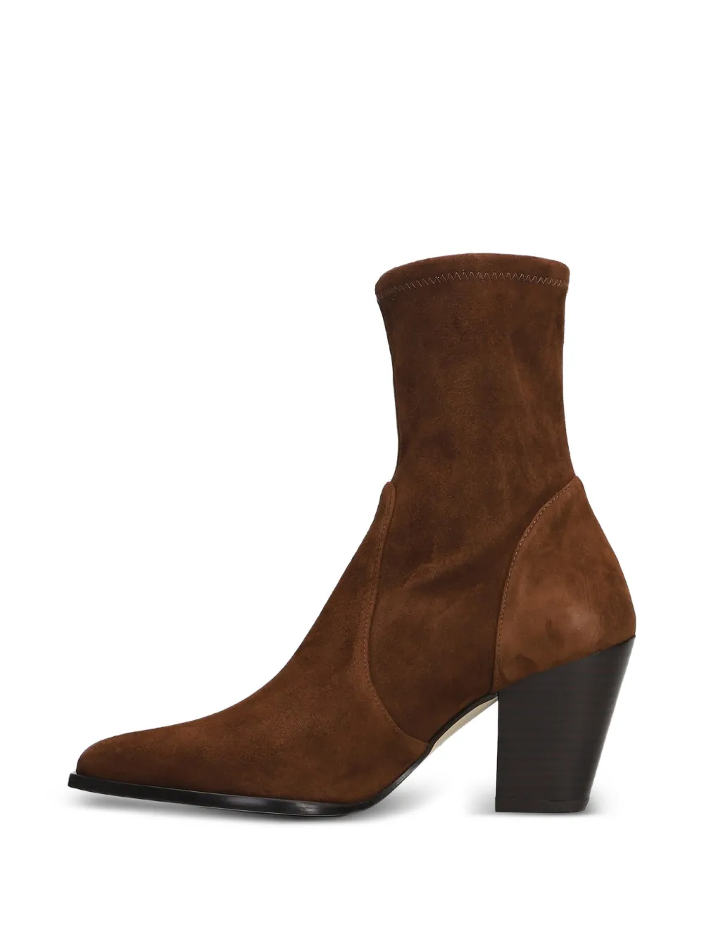 Stuart Weitzman pointed-toe suede boots Bruin