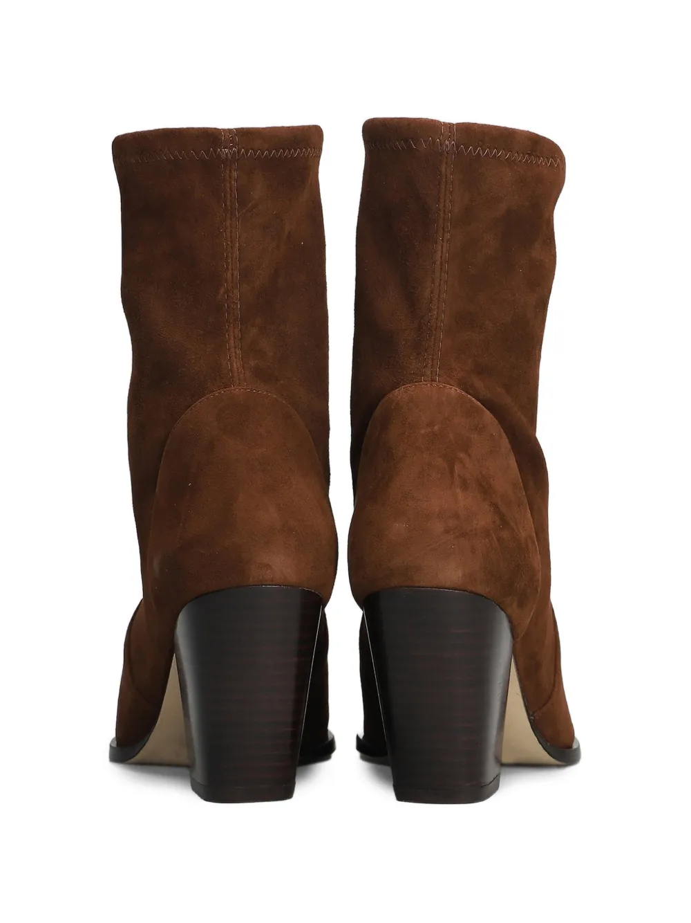 Stuart Weitzman pointed-toe suede boots Bruin