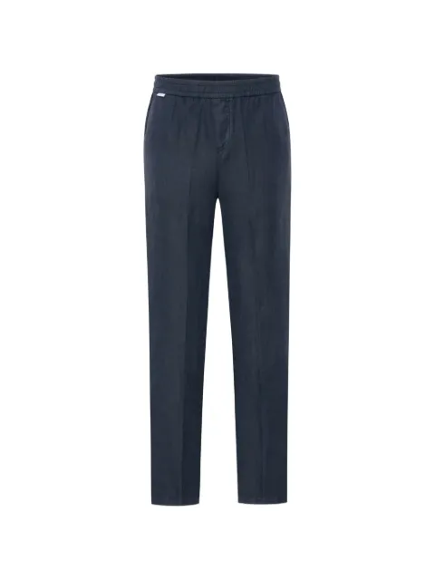 04651 / A TRIP IN A BAG elasticated-waist linen trousers