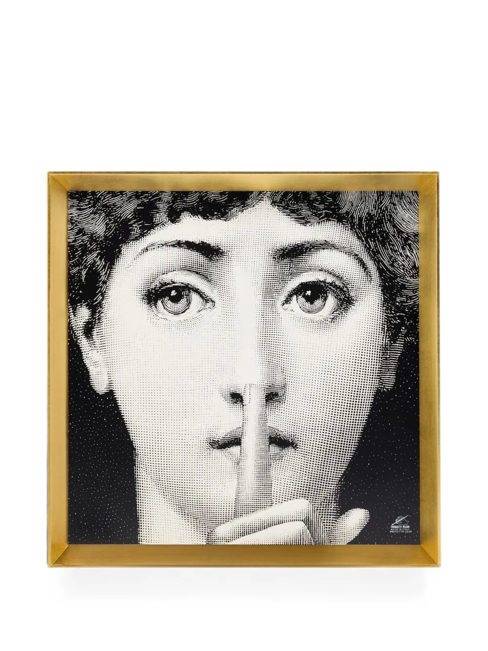 Fornasetti Silenzio Decorative Frame In Black