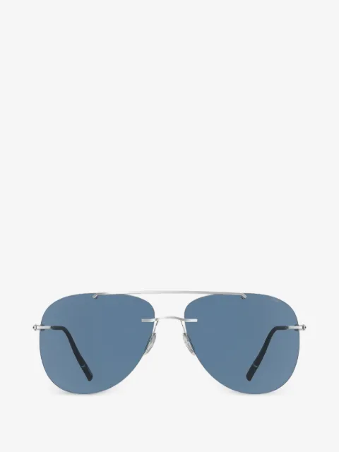 Silhouette rimless pilot-frame sunglasses