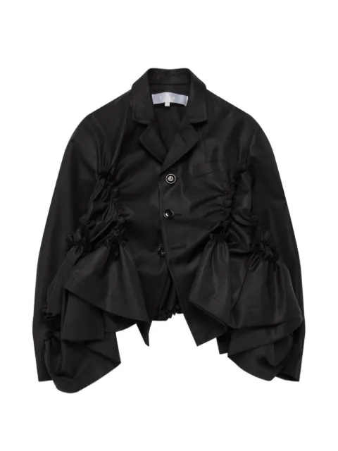 Comme des Garçons TAO chamarra con ribete de volantes