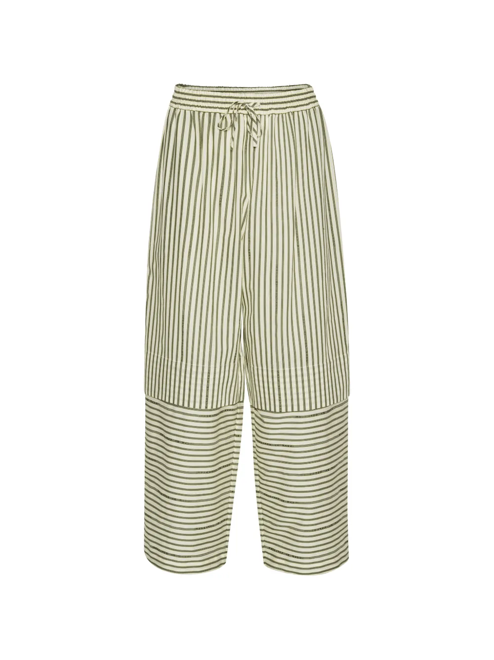 Henrik Vibskov Shants striped trousers - Green
