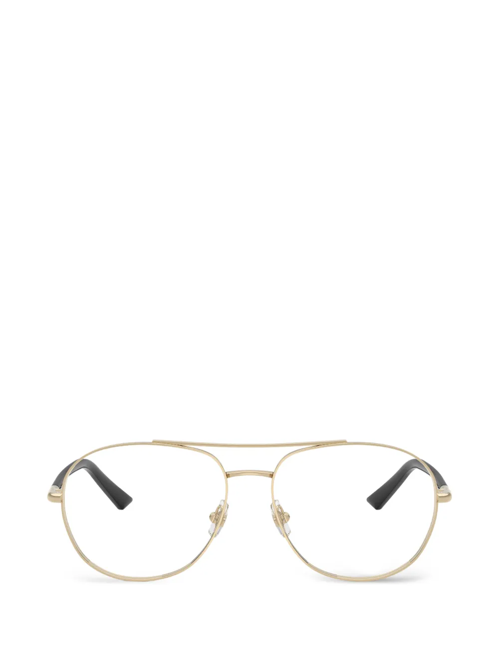 Jimmy Choo Eyewear Occhiali stile pilota con doppio ponte - Oro