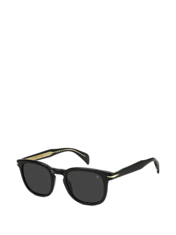 DAVID BECKHAM EYEWEAR スクエアフレーム サングラス | ブラック