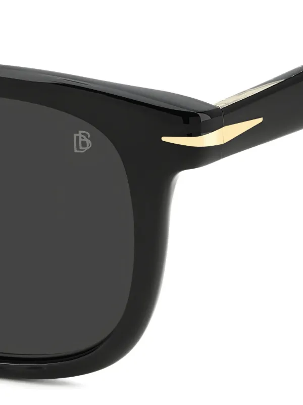 DAVID BECKHAM EYEWEAR スクエアフレーム サングラス | ブラック