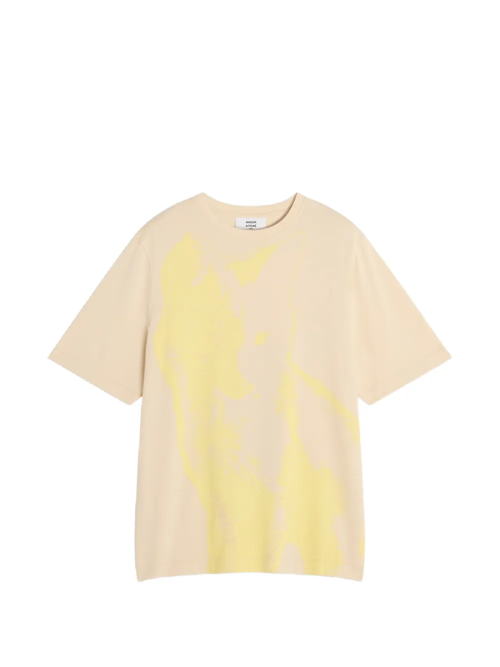 Maison Kitsuné fox-print T-shirt - Toni neutri