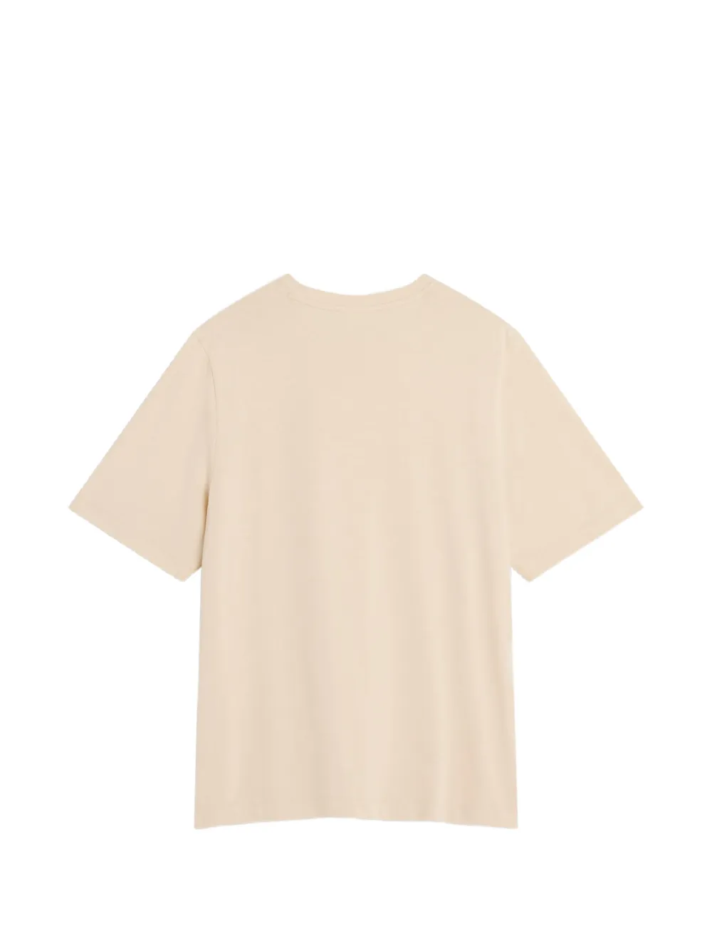 Maison Kitsuné T-shirt met vossenprint Beige