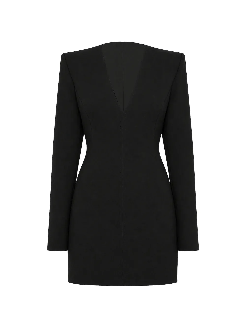 WARDROBE.NYC V-neck mini dress - Black