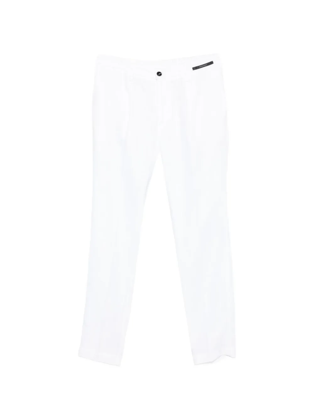 michael coal logo-plaque straight-leg trousers - Bianco