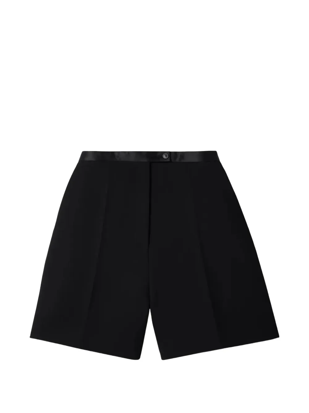 KHAITE Micha pressed-creases shorts - Nero