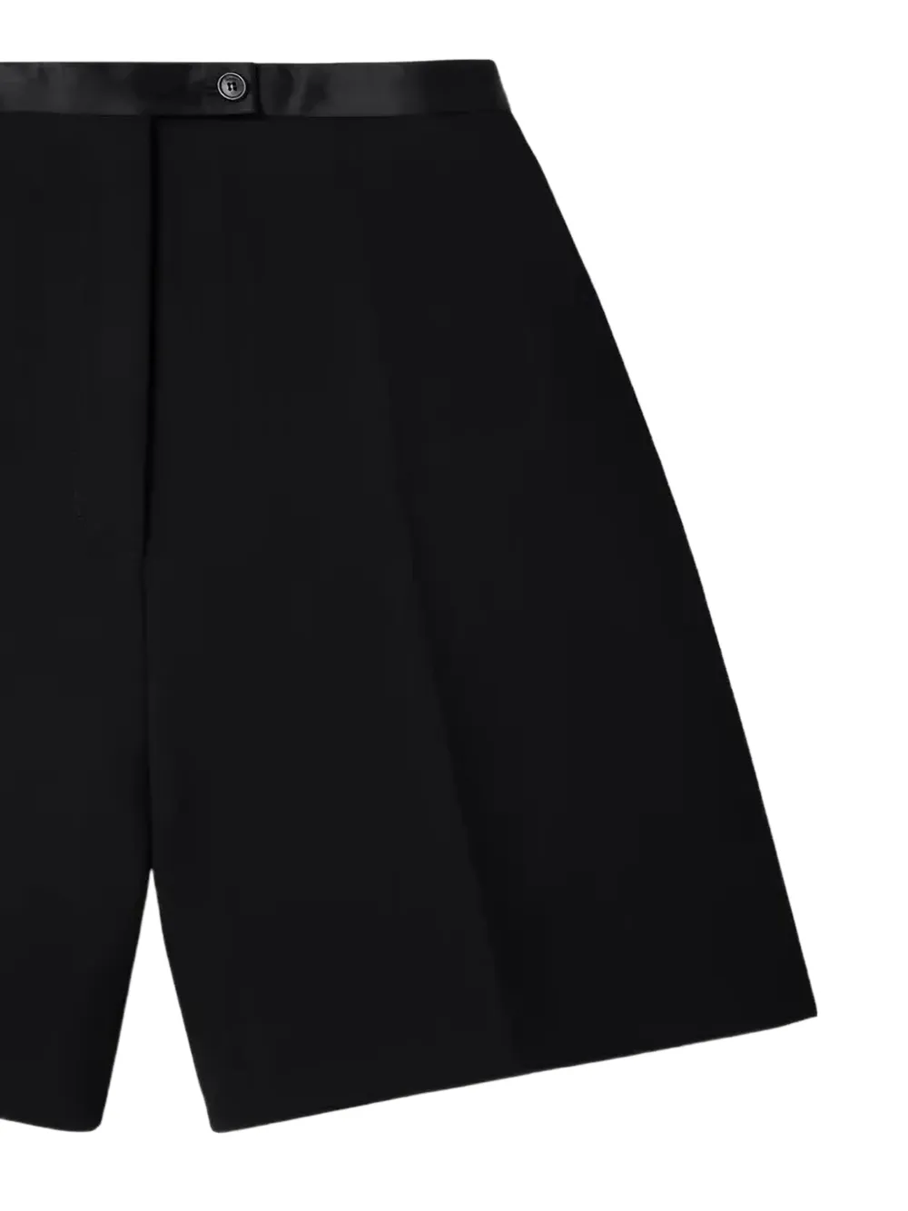 KHAITE Micha geplooide shorts Zwart